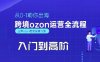 OZON入門到高階全流程，從0-1助你出海，跨境ozon運營全流程