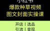 小紅書爆款種草視頻圖文封面實操課，開店、選品、引流、變現全流程