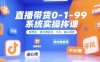 直播帶貨0~1~99系統實操課，自然流、微付費?起號、千川、隨心推等，直播帶貨全鏈路完整邏輯