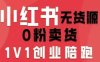 小紅書無貨源0粉電商課，開店準備、選品策略、筆記撰寫、視頻剪輯、數據分析、賬號打造、資料文檔