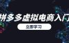 拼多多虛擬電商入門，精準選品方法論，無貨源模式起盤技巧