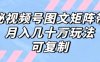 解密視頻號圖文矩陣帶貨，月入幾個W的打法，可復制