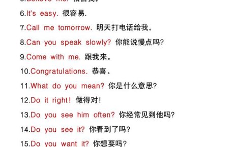 五升六年級英語暑假必背常用口語-六上英語