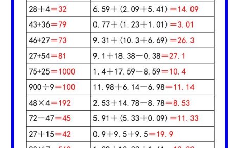 二升三數(shù)學(xué)暑假《口算練習(xí)題72道》匯總-三上數(shù)學(xué)