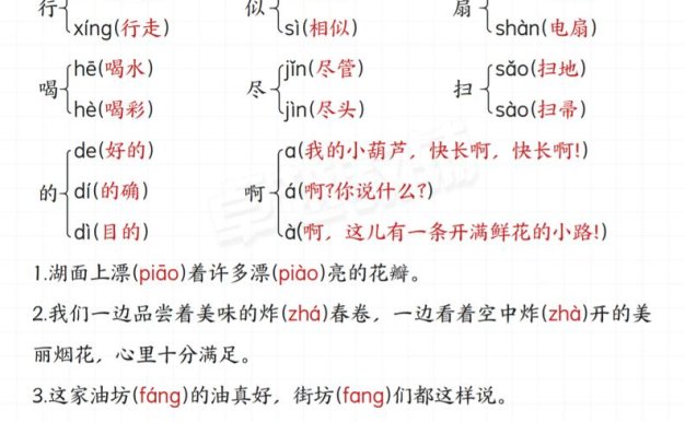 二年級下冊語文★易錯核心考點★匯總