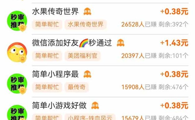 零擼小項目免費分享 點贊助力 無任何門檻 手機隨時可做  單日收益200＋