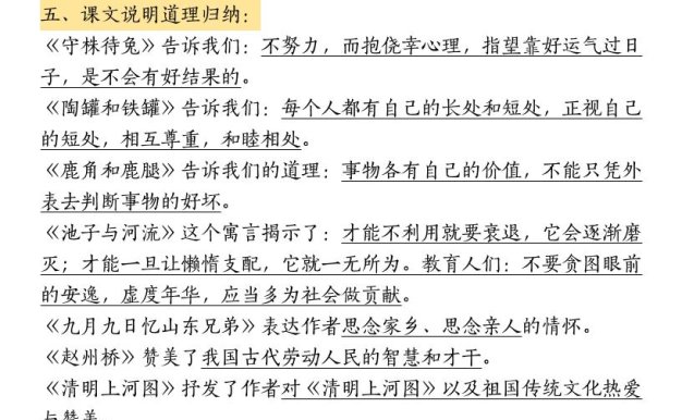 三下語文期中復習重點知識匯總-12大高頻考點