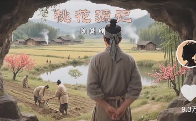 把課本里的古文做成爆火AI視頻！流量猛的不行，7個作品漲粉23萬＋